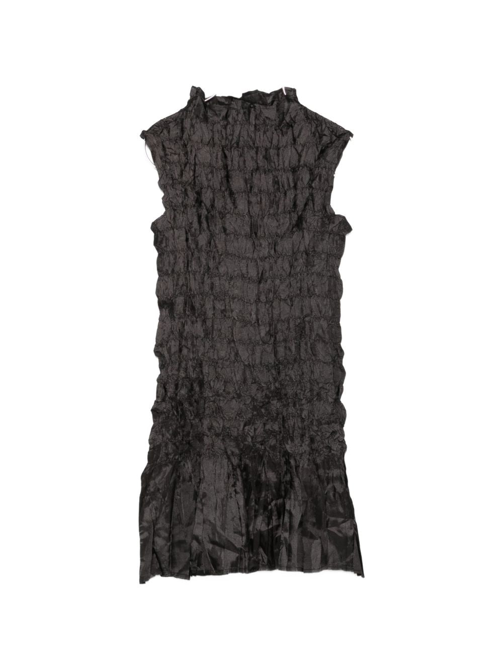 Abito corto con ruches in nero GONGDID DESIGN - donna 