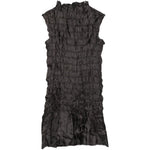 Abito corto con ruches in nero GONGDID DESIGN - donna 