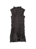 Short dress with ruffles in black GONGDID DESIGN - women