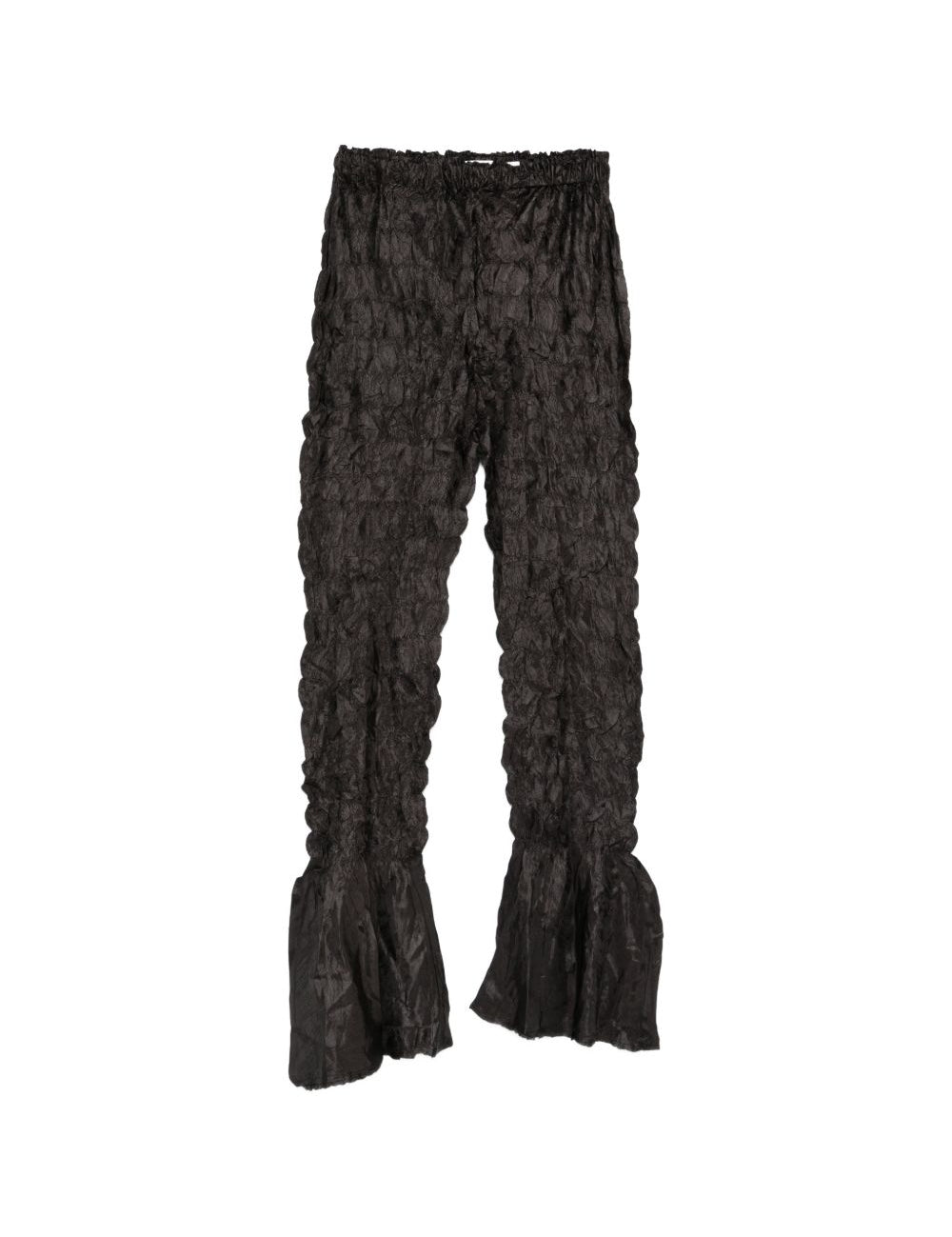Pantaloni plissettati in nero gongdid design - donna 