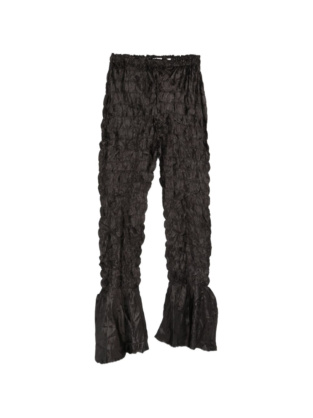 Pantaloni plissettati in nero gongdid design - donna 