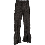Pantaloni plissettati in nero gongdid design - donna 