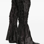 Pantaloni plissettati in nero gongdid design - donna 