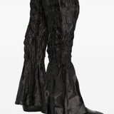 Pantaloni plissettati in nero gongdid design - donna 
