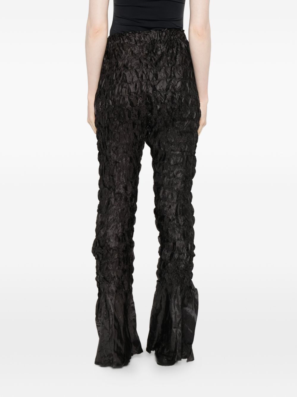 Pantaloni plissettati in nero gongdid design - donna 