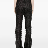 Pantaloni plissettati in nero gongdid design - donna 