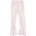 Pantaloni plissettati in rosa pallido gongdid design - donna 