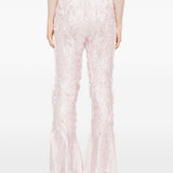 Pantaloni plissettati in rosa pallido gongdid design - donna 
