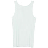 Canotta plissettata in verde Gongdid design - donna 