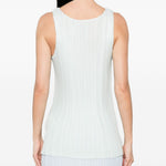 Canotta plissettata in verde Gongdid design - donna 