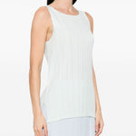 Canotta plissettata in verde Gongdid design - donna 
