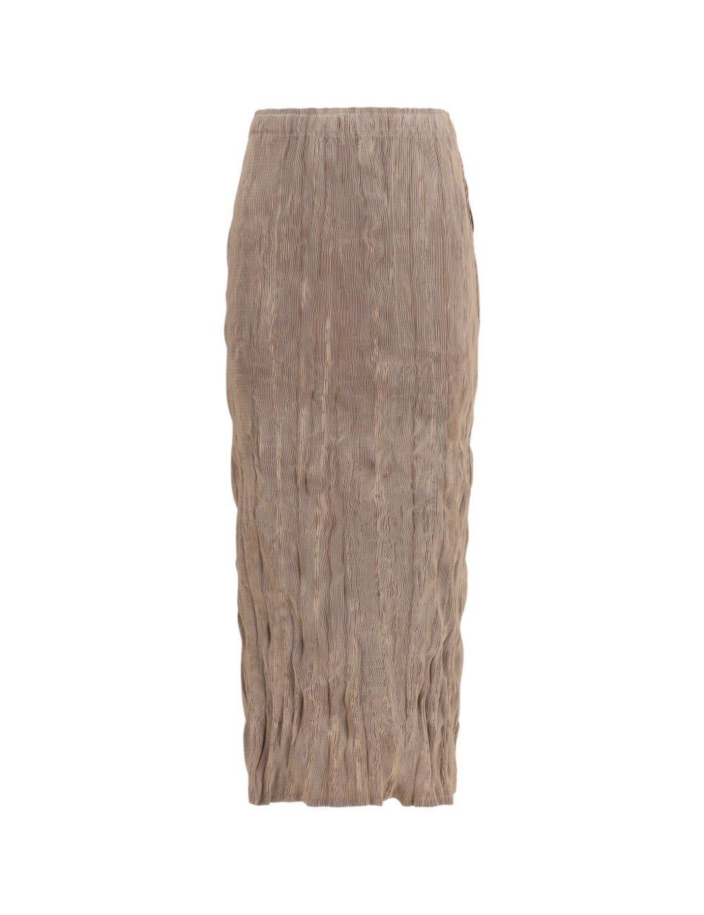 Gonna midi Wavy in beige Gongdid design - donna 