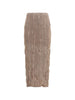 Gonna midi Wavy in beige Gongdid design - donna