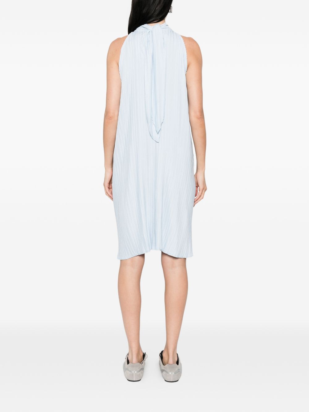 Abito midi a pieghe in azzurro GONGDID DESIGN - donna 