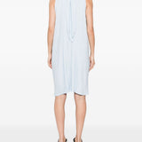 Abito midi a pieghe in azzurro GONGDID DESIGN - donna 
