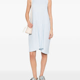 Abito midi a pieghe in azzurro GONGDID DESIGN - donna 