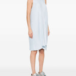 Abito midi a pieghe in azzurro GONGDID DESIGN - donna 