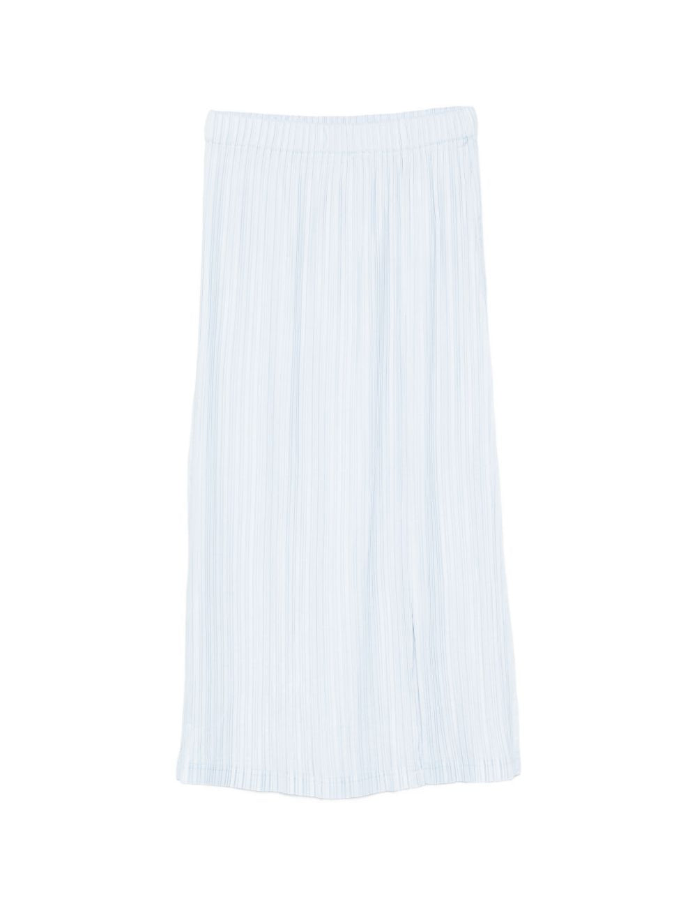 Gonna midi plissé in azzurro GONGDID DESIGN - donna 