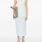 Gonna midi plissé in azzurro GONGDID DESIGN - donna 