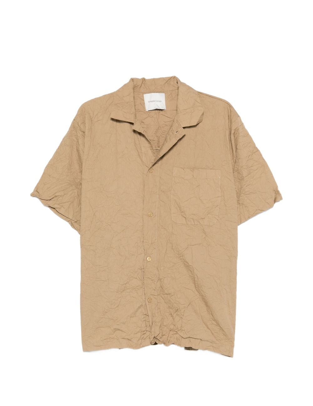 T-shirt con taschino in beige Gongdid design - uomo 