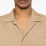 T-shirt con taschino in beige Gongdid design - uomo 