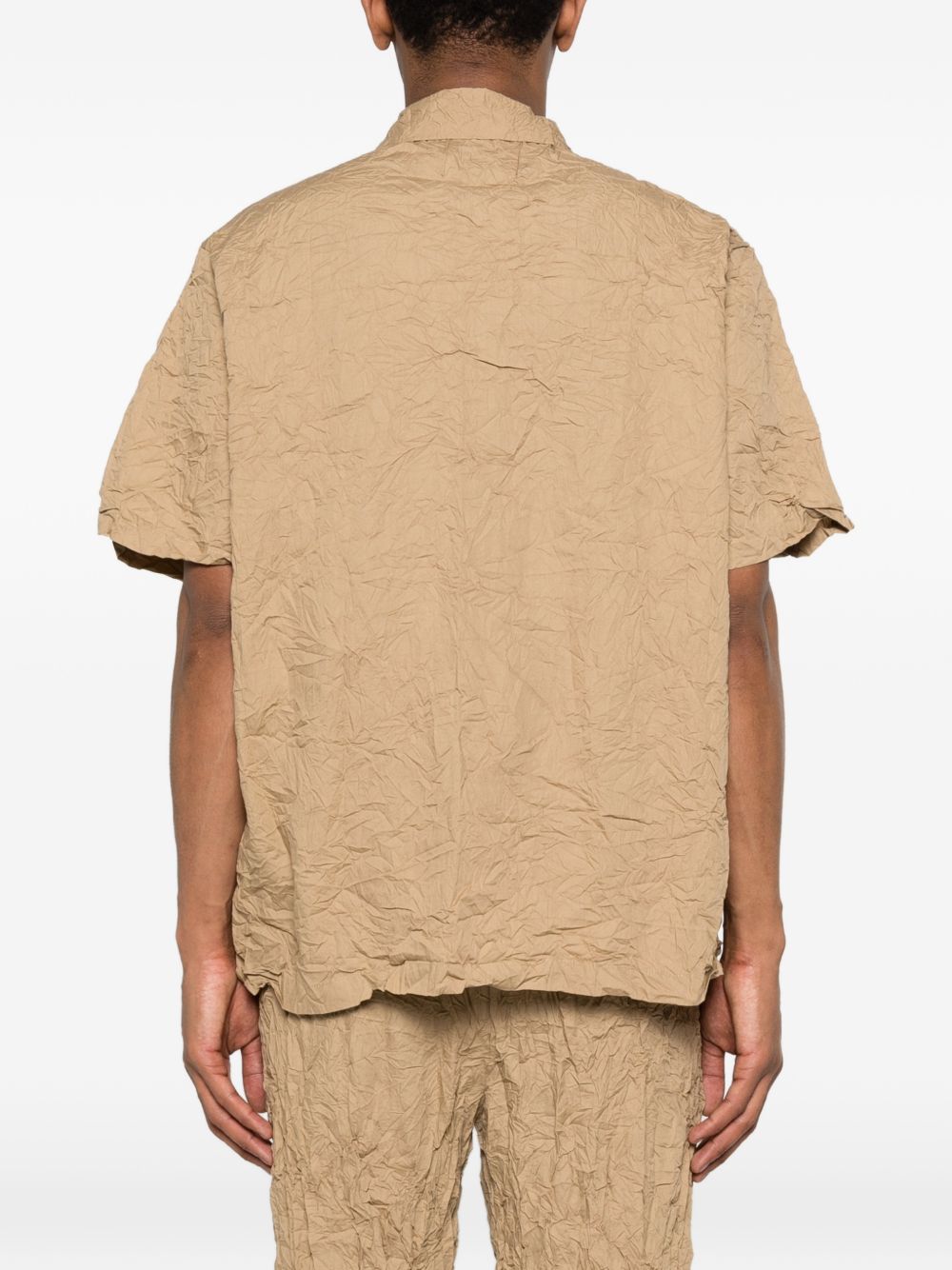 T-shirt con taschino in beige Gongdid design - uomo 