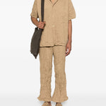 T-shirt con taschino in beige Gongdid design - uomo 