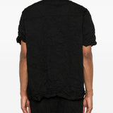 Giilet con bottoni in nero Gongdid design - uomo 
