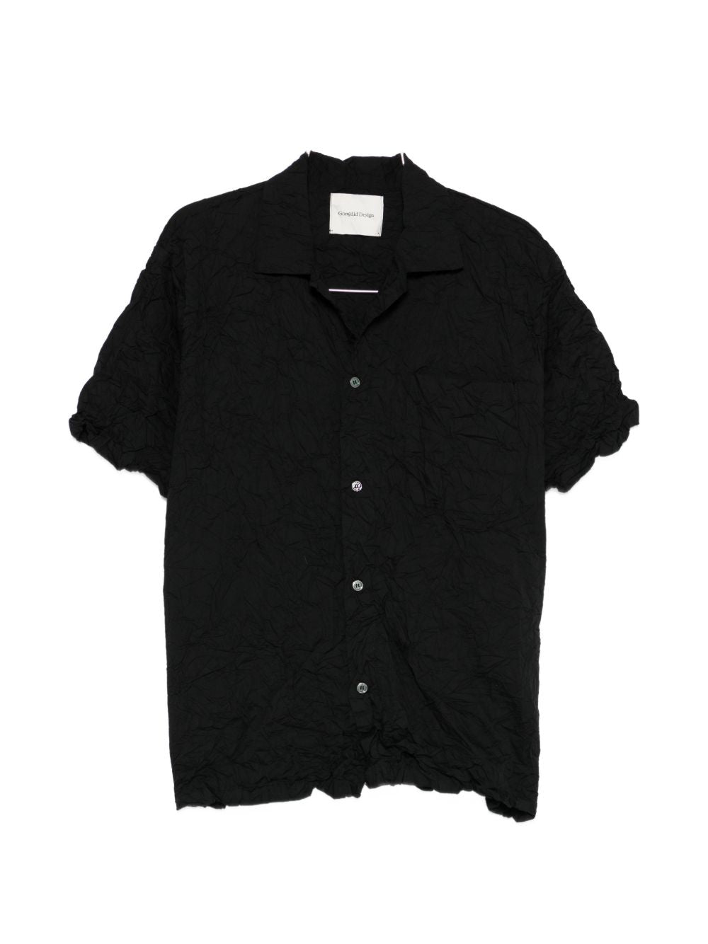 Giilet con bottoni in nero Gongdid design - uomo 