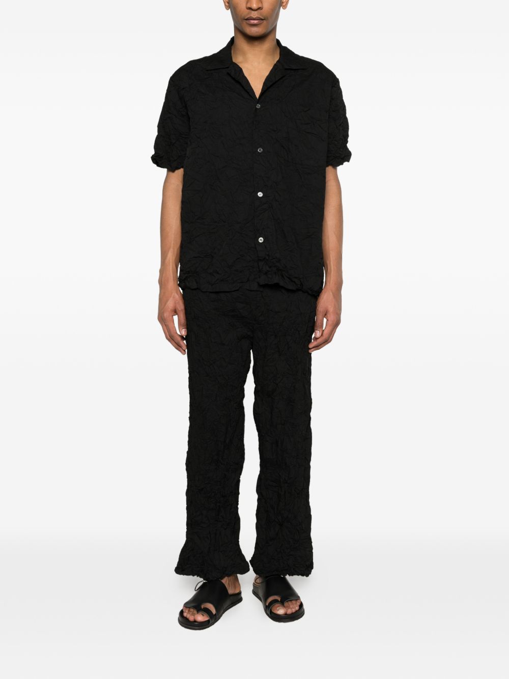 Giilet con bottoni in nero Gongdid design - uomo 