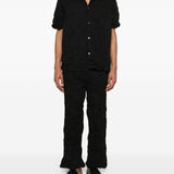 Giilet con bottoni in nero Gongdid design - uomo 