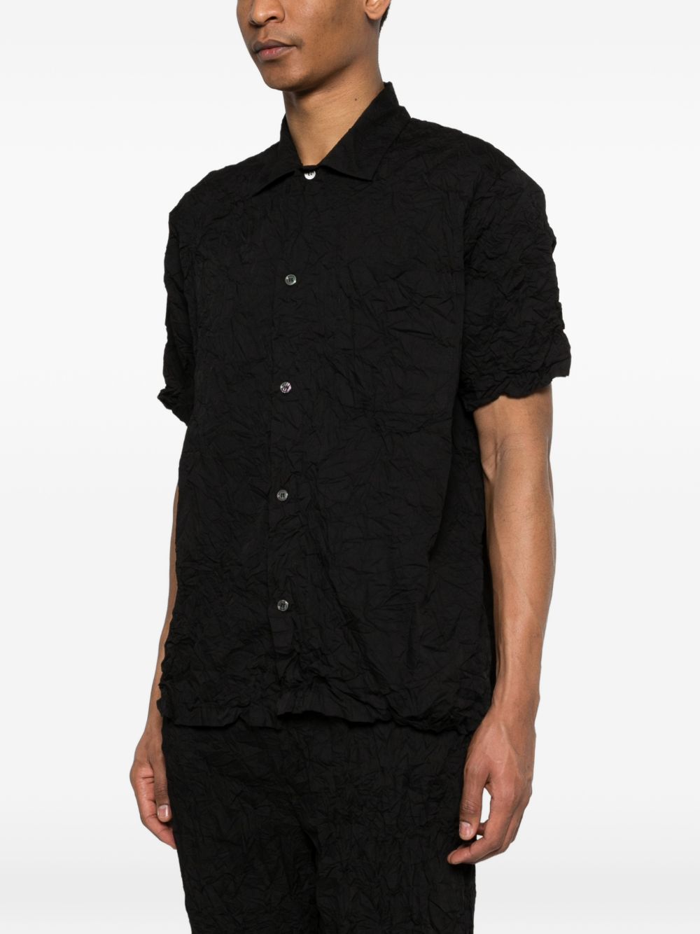 Giilet con bottoni in nero Gongdid design - uomo 