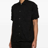 Giilet con bottoni in nero Gongdid design - uomo 
