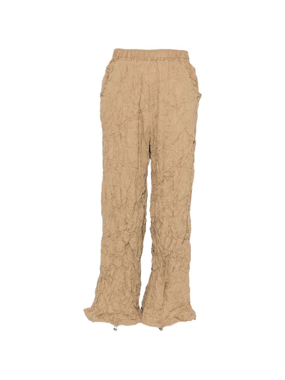 Pantaloni plissettati in beige gongdid design - donna 