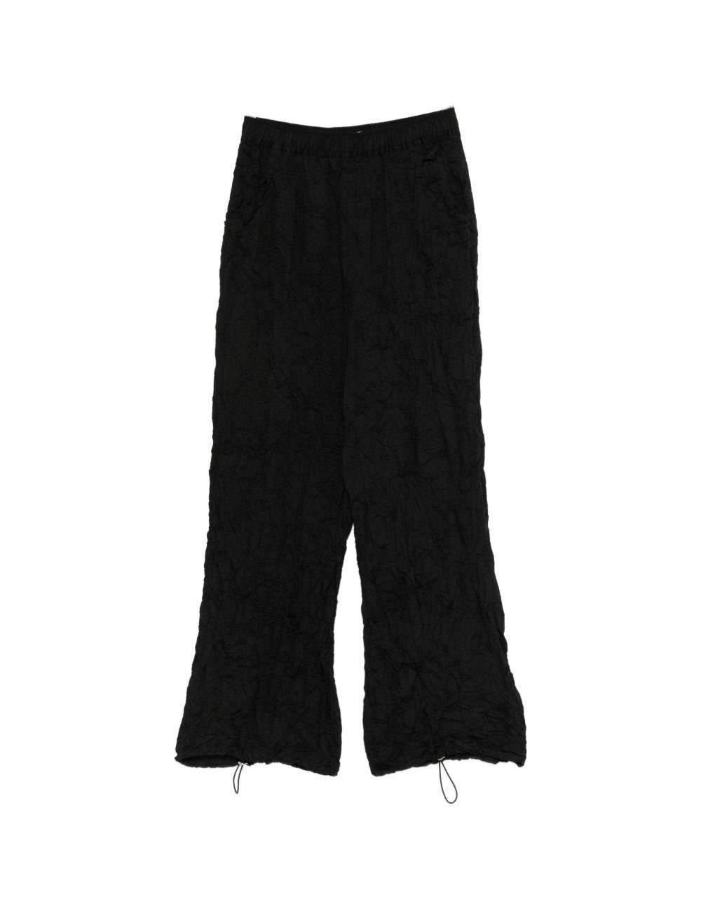 Pantaloni a gamba ampia in nero Gongdid design - uomo 