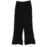 Pantaloni a gamba ampia in nero Gongdid design - uomo 