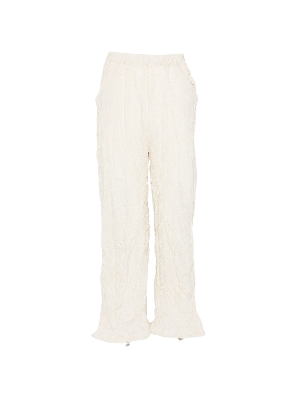 Pantaloni con vita elasticizzata in bianco Gongdid design - uomo 