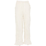 Pantaloni con vita elasticizzata in bianco Gongdid design - uomo 