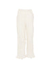 Men's Gongdid design white elasticated waist trousers