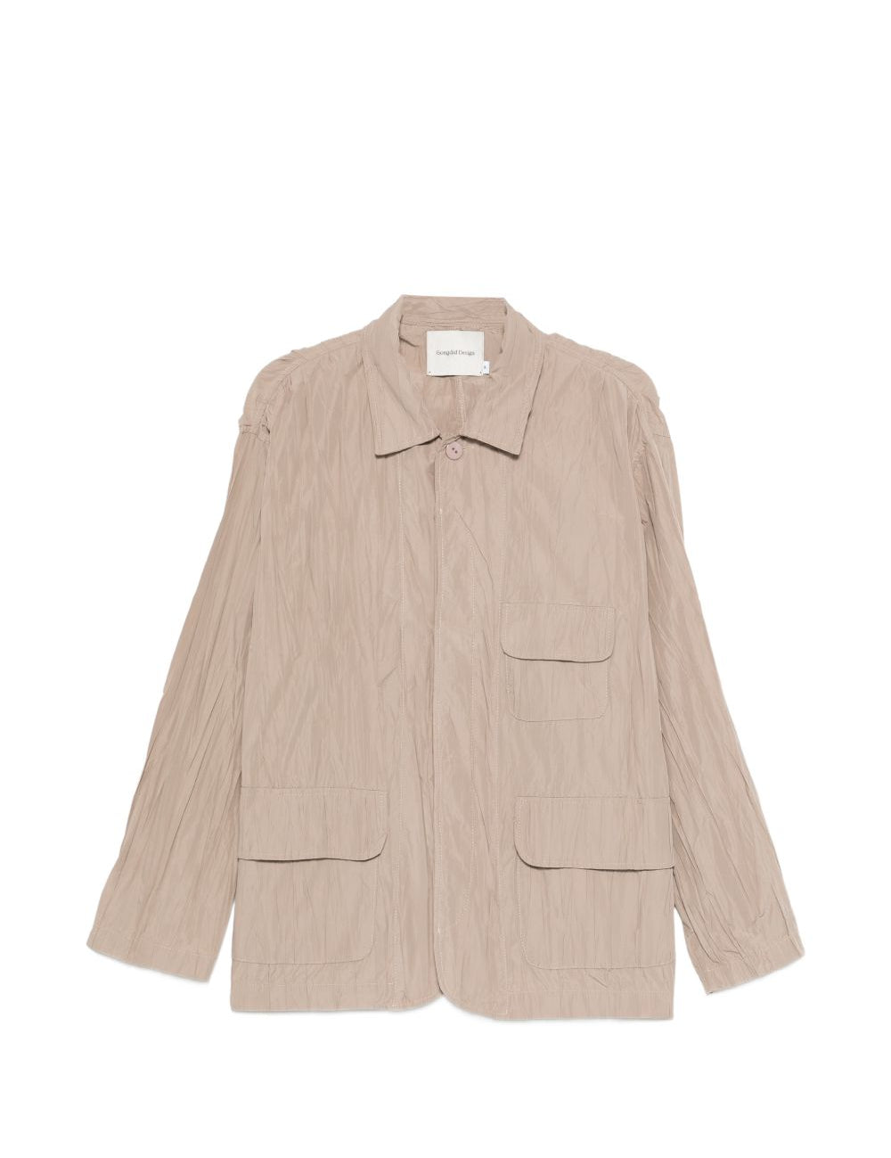 Giacca con effetto stropicciato in beige GONGDID DESIGN - uomo 