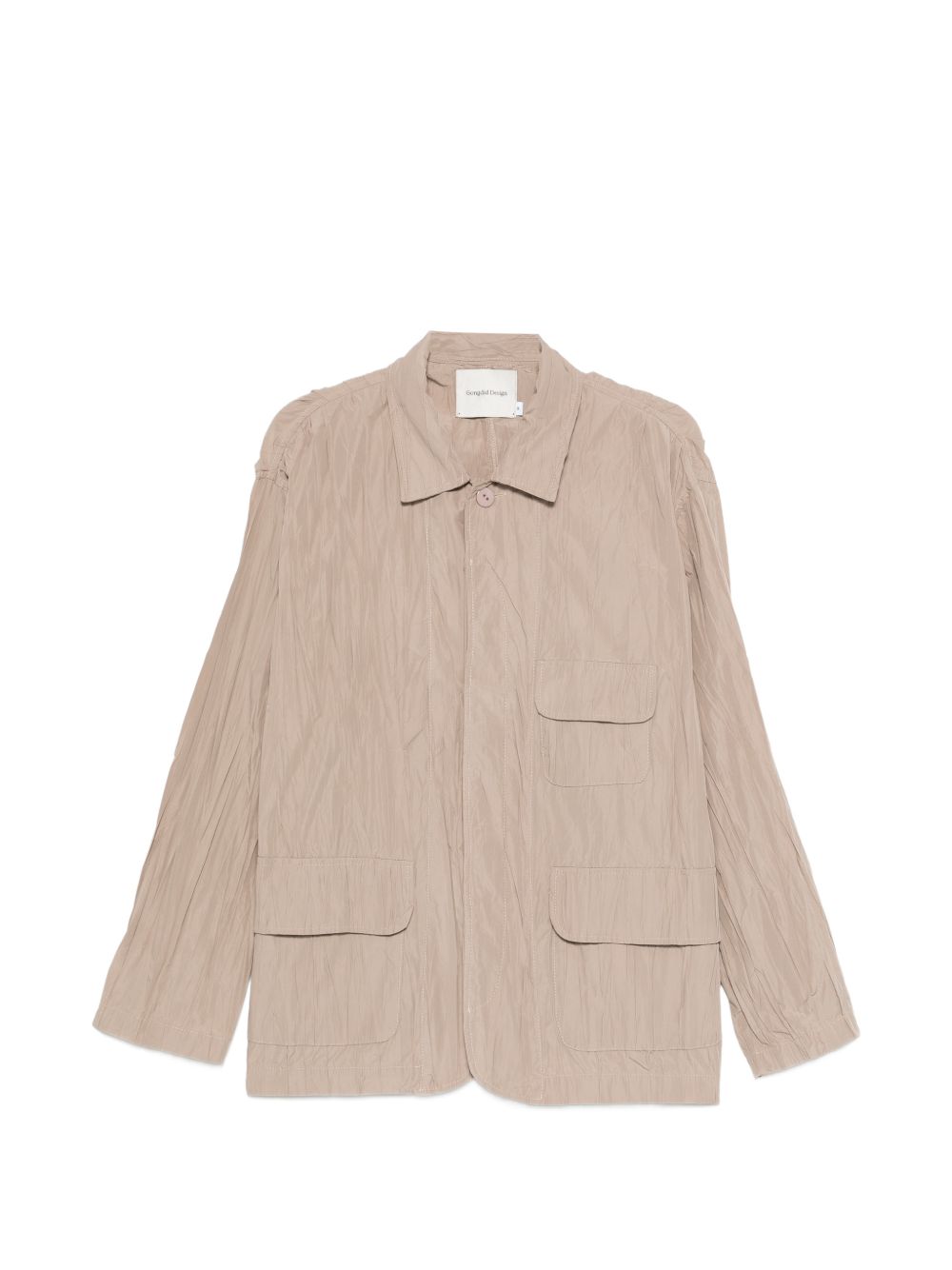 Giacca con effetto stropicciato in beige GONGDID DESIGN - uomo 