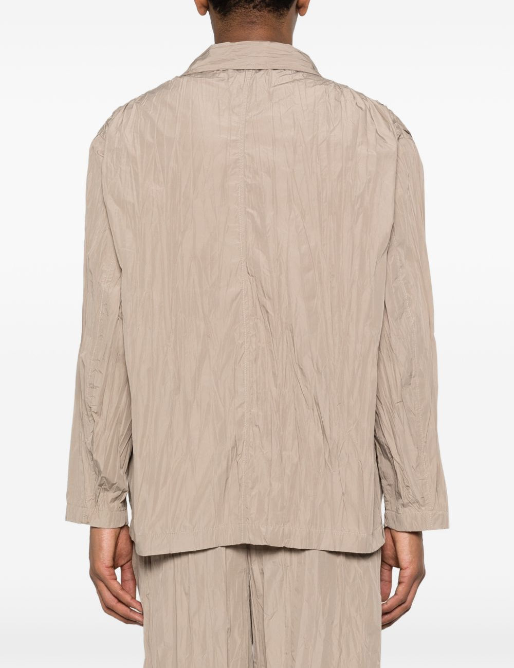 Giacca con effetto stropicciato in beige GONGDID DESIGN - uomo 