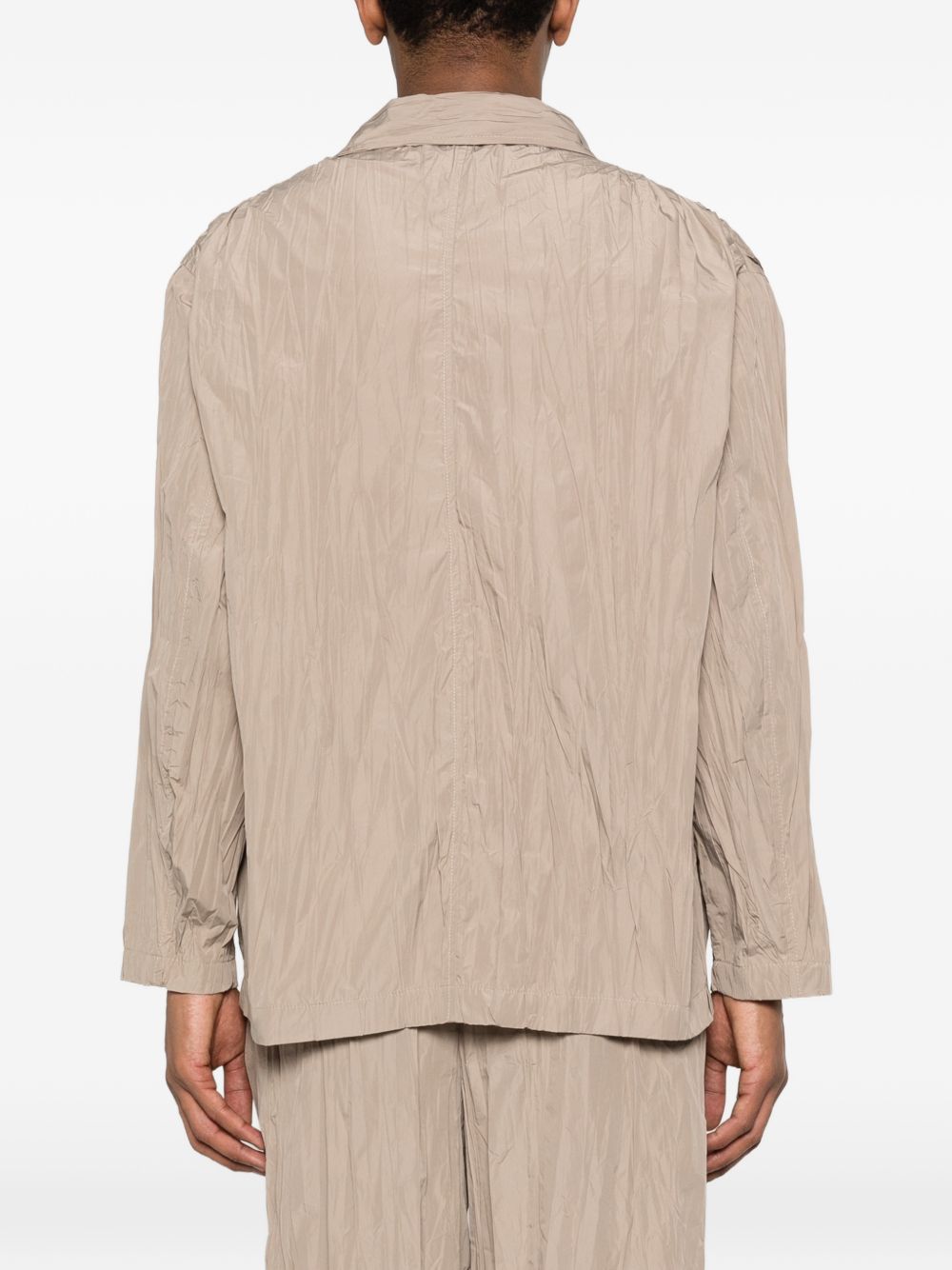 Giacca con effetto stropicciato in beige GONGDID DESIGN - uomo 