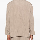 Giacca con effetto stropicciato in beige GONGDID DESIGN - uomo 