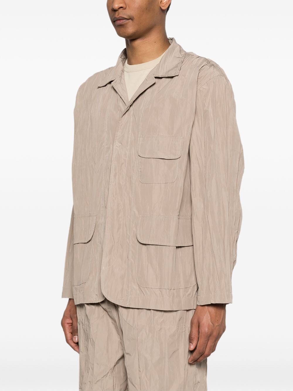 Giacca con effetto stropicciato in beige GONGDID DESIGN - uomo 