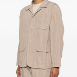 Giacca con effetto stropicciato in beige GONGDID DESIGN - uomo 