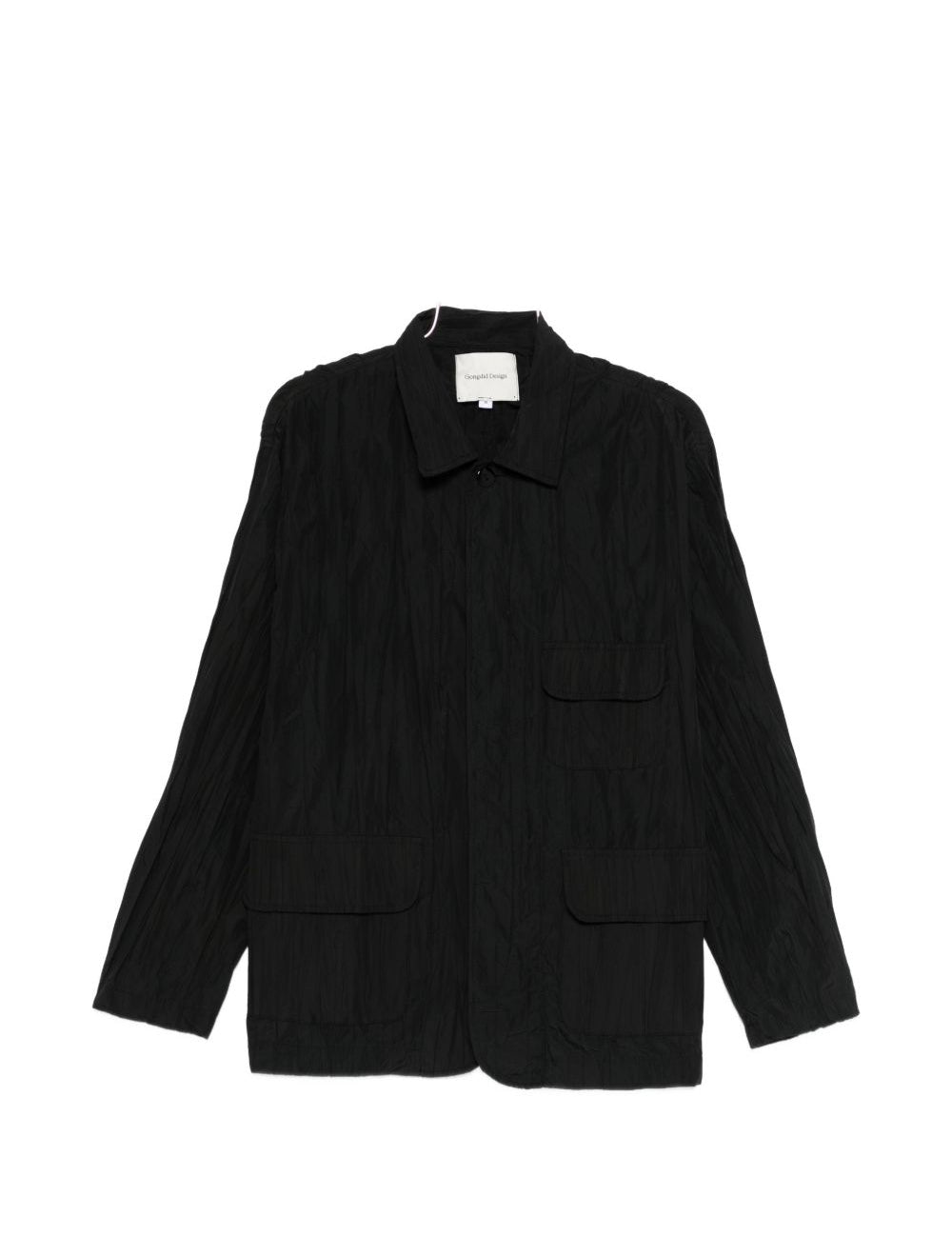 Giacca con effetto stropicciato in nero GONGDID DESIGN - uomo 