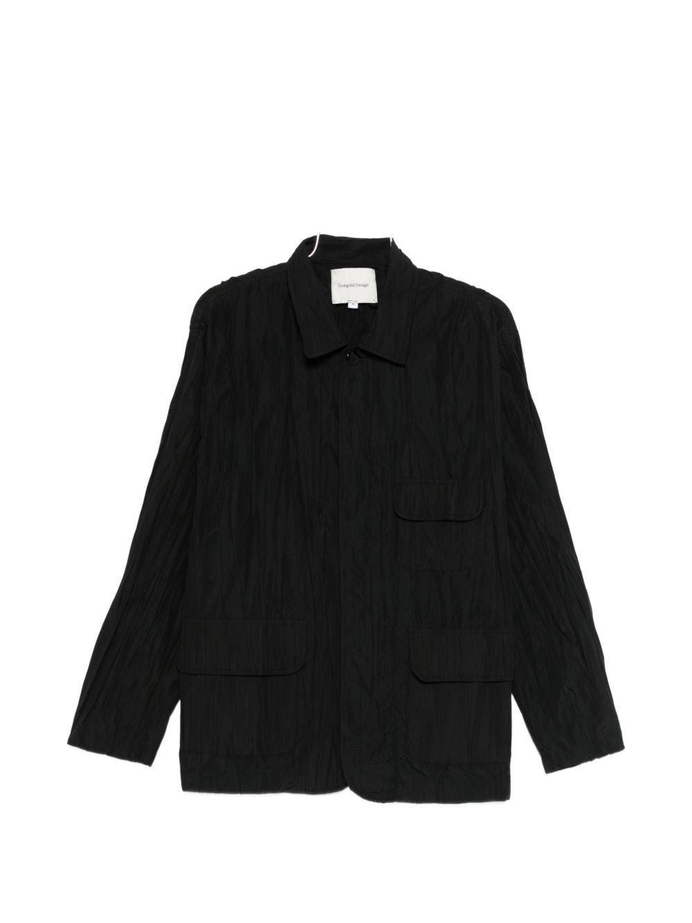 Giacca con effetto stropicciato in nero GONGDID DESIGN - uomo 