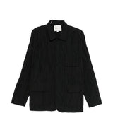 Giacca con effetto stropicciato in nero GONGDID DESIGN - uomo 