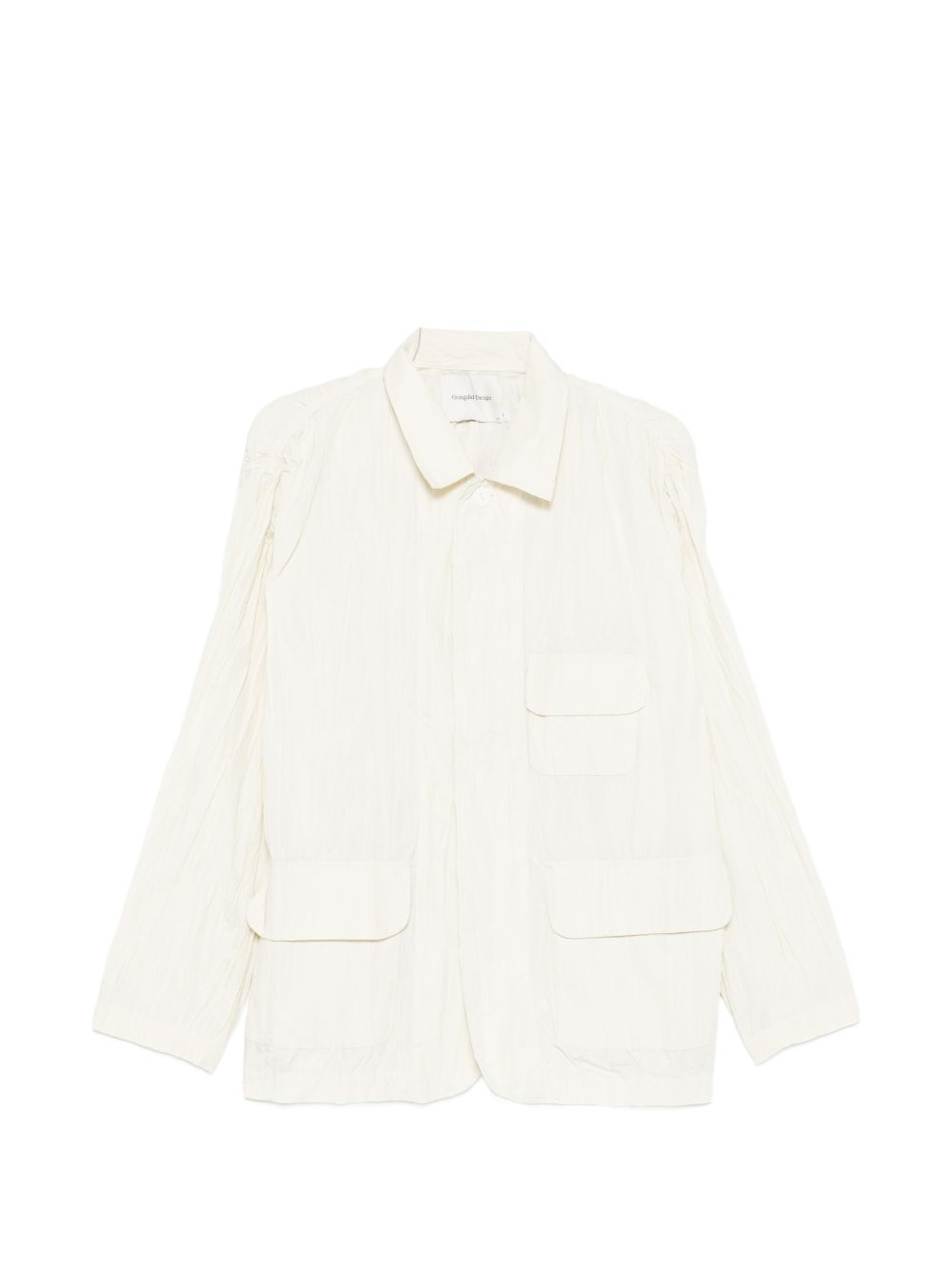 Giacca con effetto stropicciato in bianco GONGDID DESIGN - uomo 